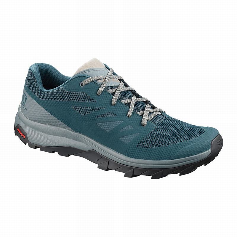 Salomon Israel OUTLINE - Mens Hiking Shoes - Blue (NHEX-17936)